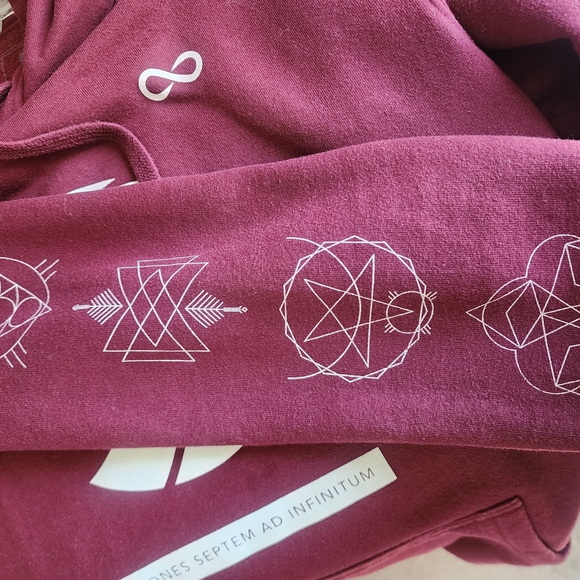 Burgundy Seven Lion Graphic Hoodie - Picture 5 of 6